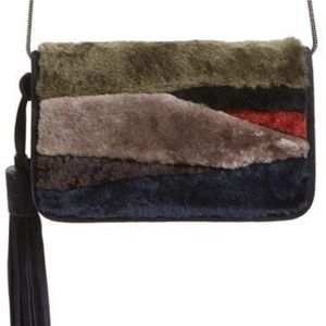 NWT Gorgeous shearling all saints shoulder bag Bansho